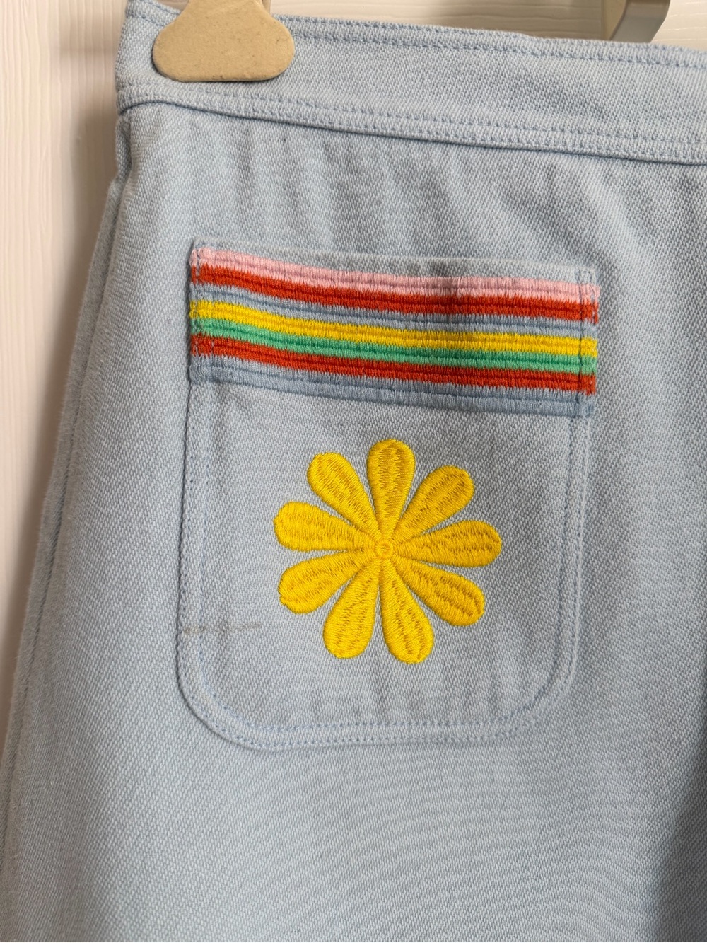 &other Stories Blue Shorts With Embroidery Síndiso Khumalo Size 4 - Picture 4 of 8